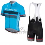 Specialized Cycling Jersey Bib Short 2018 Men Short Sleeve Blue Black Red