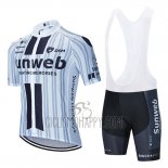 Sunweb Cycling Jersey Bib Short 2020 Short Sleeve White Black