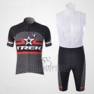 Trek Cycling Jersey Bib Short 2011 Short Sleeve Black and White