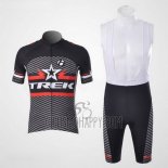 Trek Cycling Jersey Bib Short 2011 Short Sleeve Black and White