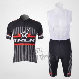 Trek Cycling Jersey Bib Short 2011 Short Sleeve Black and White
