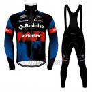 Trek Cycling Jersey Bib Tight 2021 Long Sleeve Black Red Blue