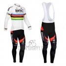 UCI Mondo Campione Cycling Jersey Bib Tight 2013 Men Long Sleeve BMC