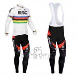 UCI Mondo Campione Cycling Jersey Bib Tight 2013 Men Long Sleeve BMC