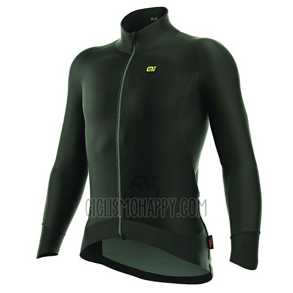 ALE Camo Cycling Jersey Bib Tight 2017 Men Long Sleeve ALE Capo Nord Black