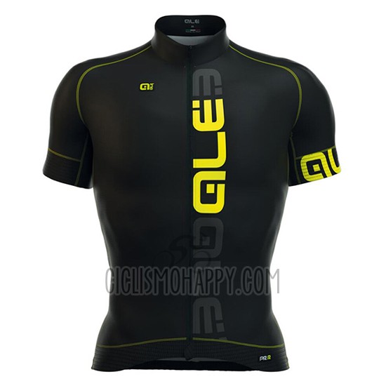 ALE Cycling Jersey Bib Short 2016 Men Short Sleeve Black