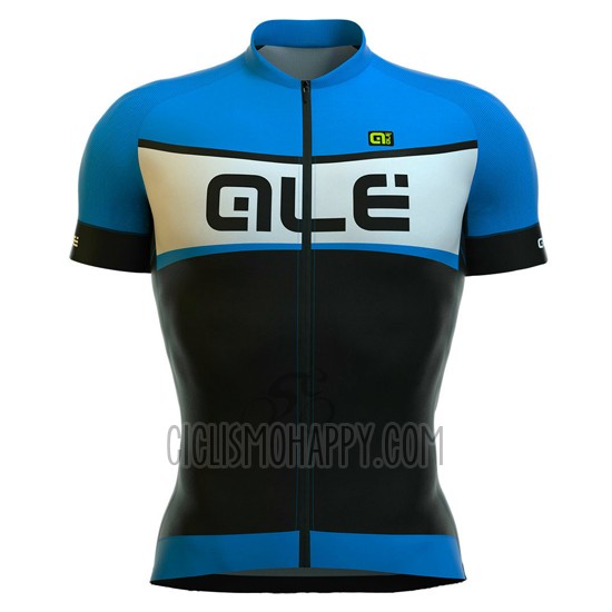 ALE Cycling Jersey Bib Short 2016 Men Short Sleeve Black and Blue