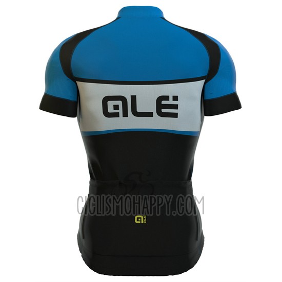 ALE Cycling Jersey Bib Short 2016 Men Short Sleeve Black and Blue