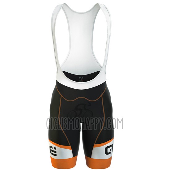 ALE Cycling Jersey Bib Short 2016 Men Short Sleeve Black and Orange