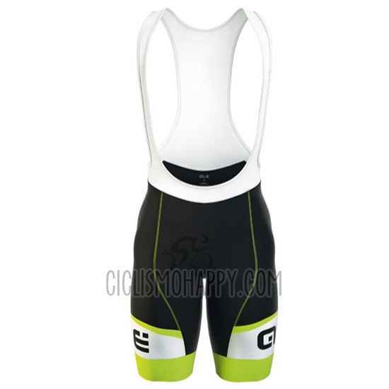 ALE Cycling Jersey Bib Short 2016 Men Short Sleeve Black and Yellow