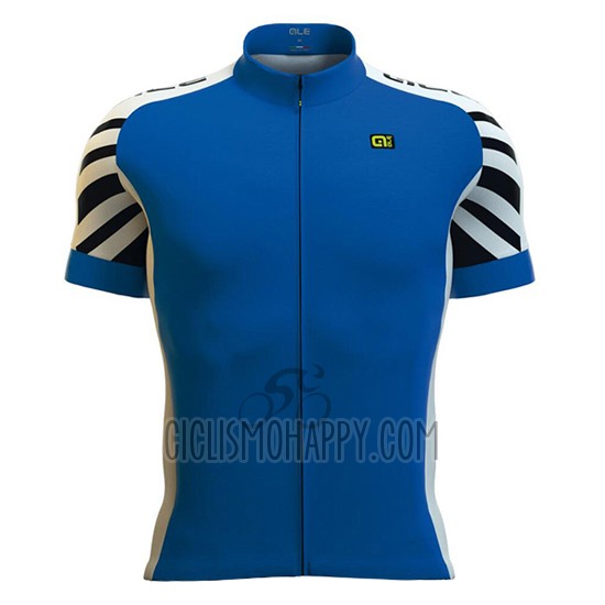 ALE Cycling Jersey Bib Short 2016 Men Short Sleeve Blue and White