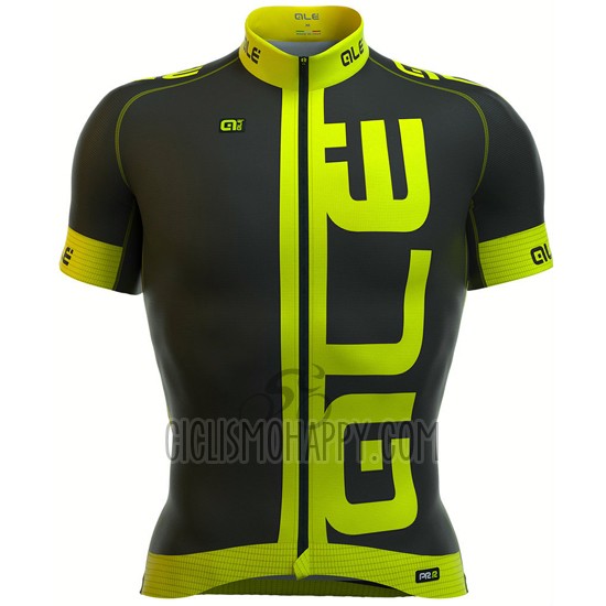 ALE Cycling Jersey Bib Short 2016 Men Short Sleeve Green and Black