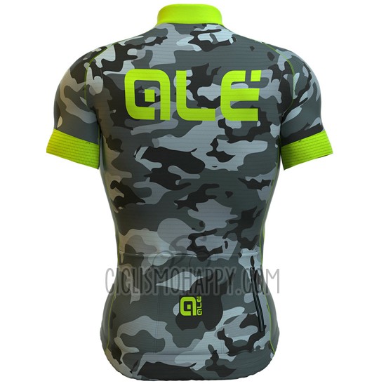ALE Cycling Jersey Bib Short 2016 Men Short Sleeve Green and Gray