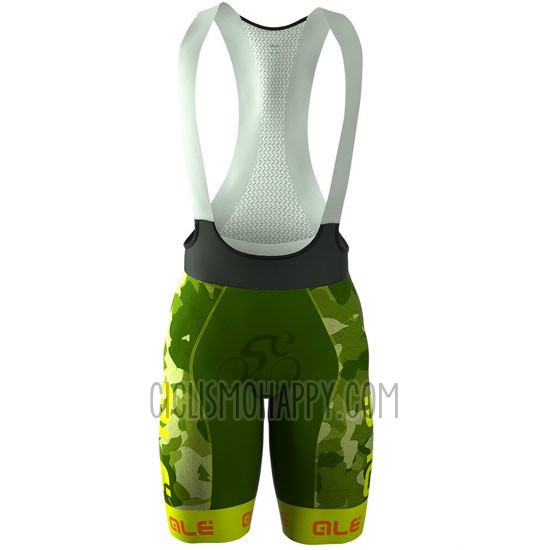 ALE Cycling Jersey Bib Short 2016 Men Short Sleeve Green and Yellow