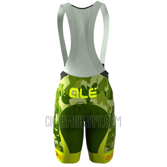 ALE Cycling Jersey Bib Short 2016 Men Short Sleeve Green and Yellow