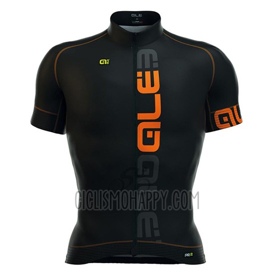 ALE Cycling Jersey Bib Short 2016 Men Short Sleeve Orange and Black