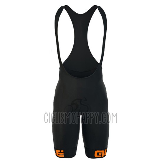 ALE Cycling Jersey Bib Short 2016 Men Short Sleeve Orange and Black