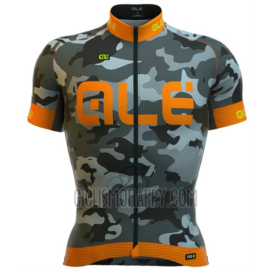 ALE Cycling Jersey Bib Short 2016 Men Short Sleeve Orange and Gray
