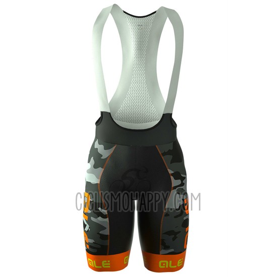 ALE Cycling Jersey Bib Short 2016 Men Short Sleeve Orange and Gray