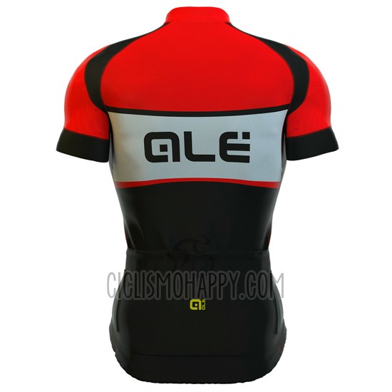 ALE Cycling Jersey Bib Short 2016 Men Short Sleeve Red White Black