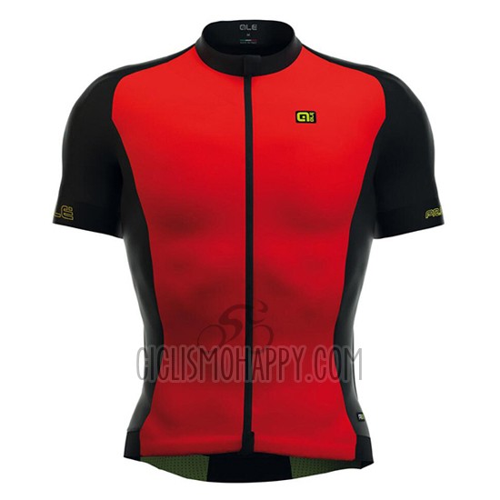 ALE Cycling Jersey Bib Short 2016 Men Short Sleeve Red and Black