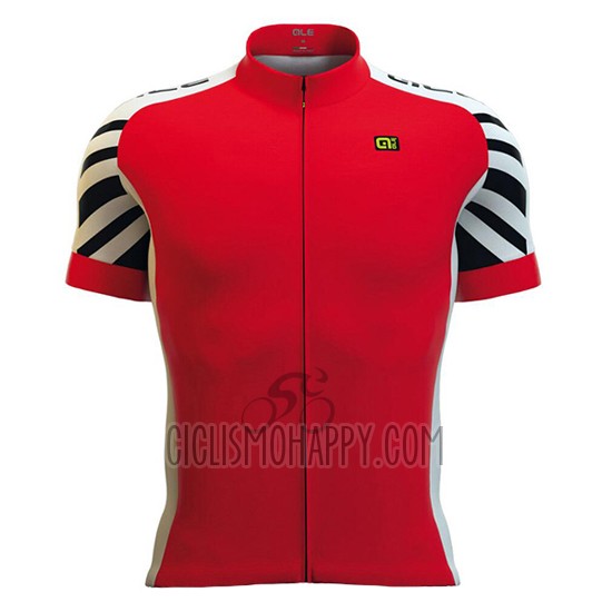 ALE Cycling Jersey Bib Short 2016 Men Short Sleeve Red and White