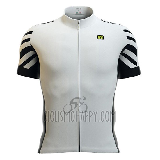 ALE Cycling Jersey Bib Short 2016 Men Short Sleeve White