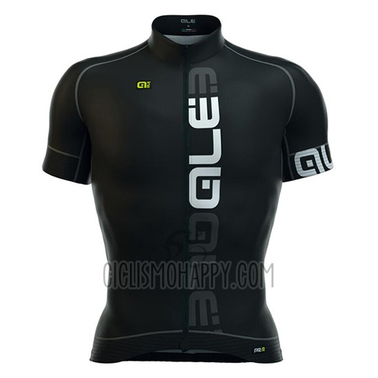 ALE Cycling Jersey Bib Short 2016 Men Short Sleeve White and Black