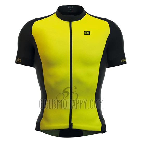 ALE Cycling Jersey Bib Short 2016 Men Short Sleeve Yellow and Black