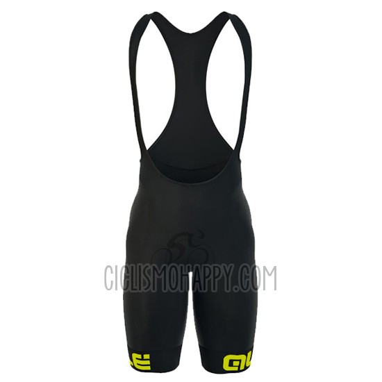 ALE Cycling Jersey Bib Short 2016 Men Short Sleeve Yellow and Black