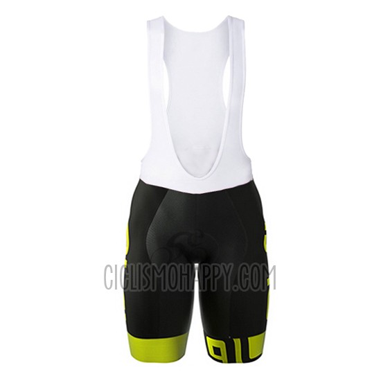 ALE Cycling Jersey Bib Short 2017 Men Short Sleeve Black and Green