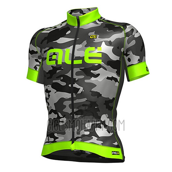 ALE Cycling Jersey Bib Short 2017 Men Short Sleeve Camouflage and Green