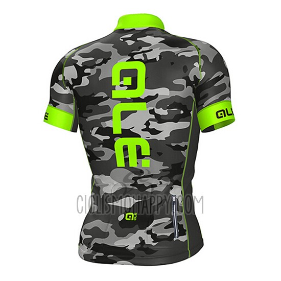 ALE Cycling Jersey Bib Short 2017 Men Short Sleeve Camouflage and Green