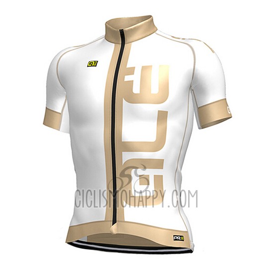 ALE Cycling Jersey Bib Short 2017 Men Short Sleeve White
