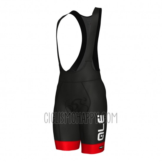 ALE Cycling Jersey Bib Short 2018 Men Short Sleeve Black and Red