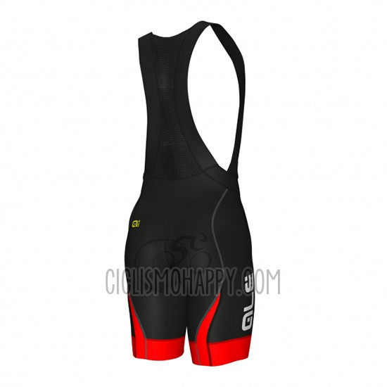 ALE Cycling Jersey Bib Short 2018 Men Short Sleeve Black and Red