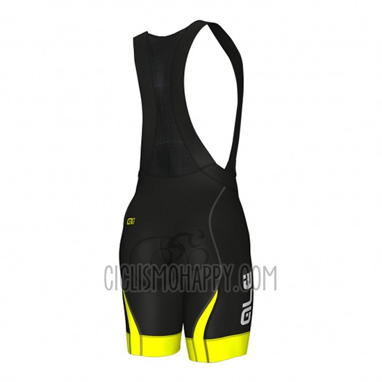 ALE Cycling Jersey Bib Short 2018 Men Short Sleeve Blue and Yellow