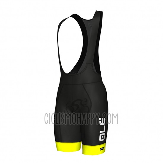 ALE Cycling Jersey Bib Short 2018 Men Short Sleeve Red and Yellow