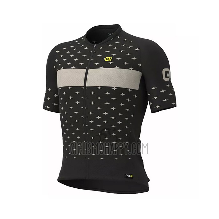 ALE Cycling Jersey Bib Short 2021 Men Short Sleeve Black