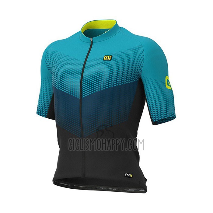 ALE Cycling Jersey Bib Short 2021 Men Short Sleeve Blue Green
