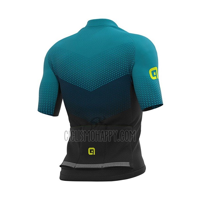 ALE Cycling Jersey Bib Short 2021 Men Short Sleeve Blue Green