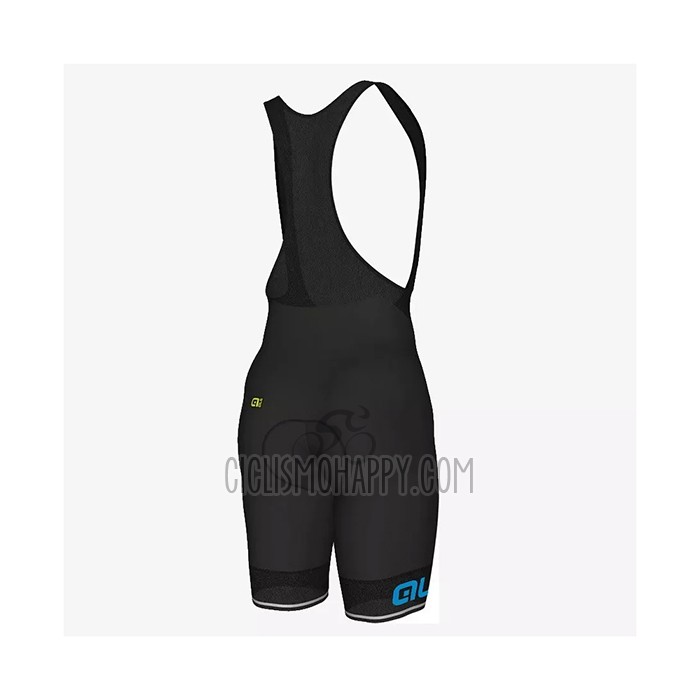 ALE Cycling Jersey Bib Short 2021 Men Short Sleeve Blue Yellow
