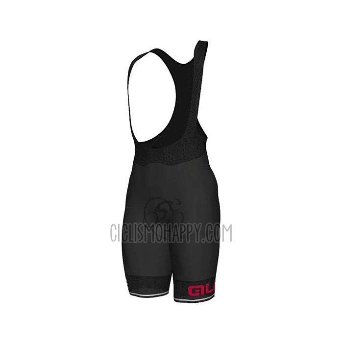 ALE Cycling Jersey Bib Short 2021 Men Short Sleeve Dark Red