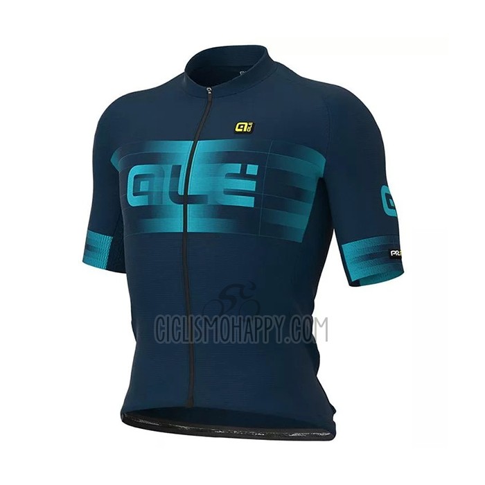 ALE Cycling Jersey Bib Short 2021 Men Short Sleeve Deep Blue