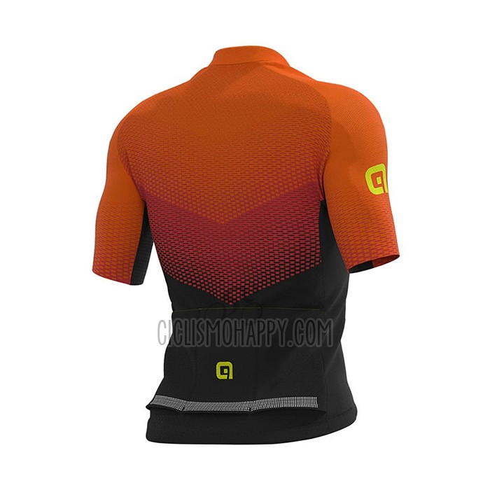 ALE Cycling Jersey Bib Short 2021 Men Short Sleeve Orange
