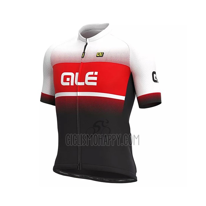 ALE Cycling Jersey Bib Short 2021 Men Short Sleeve Red Black