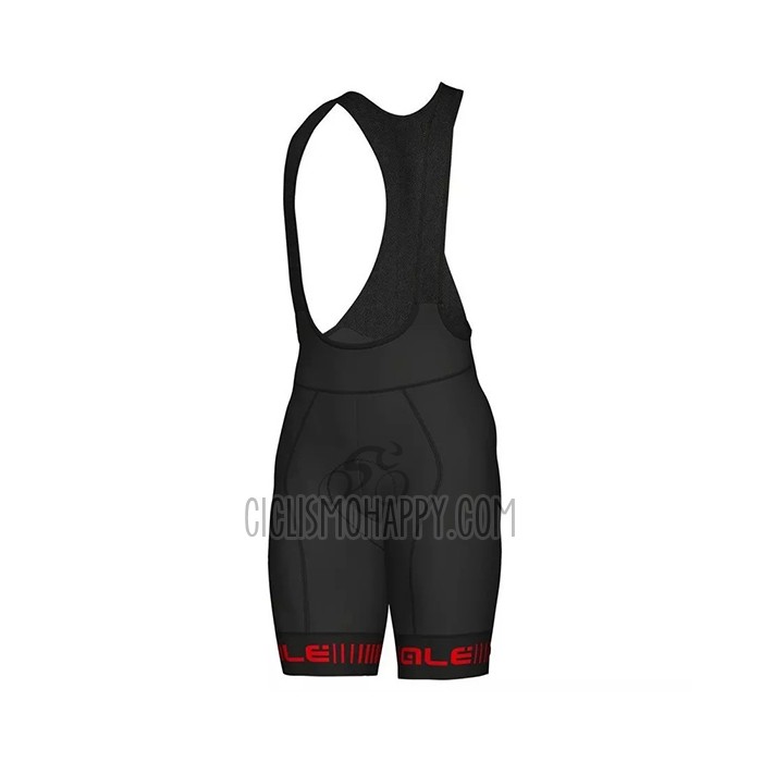 ALE Cycling Jersey Bib Short 2021 Men Short Sleeve Red Black
