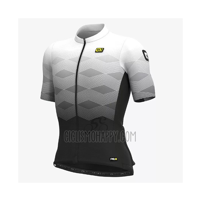 ALE Cycling Jersey Bib Short 2021 Men Short Sleeve White