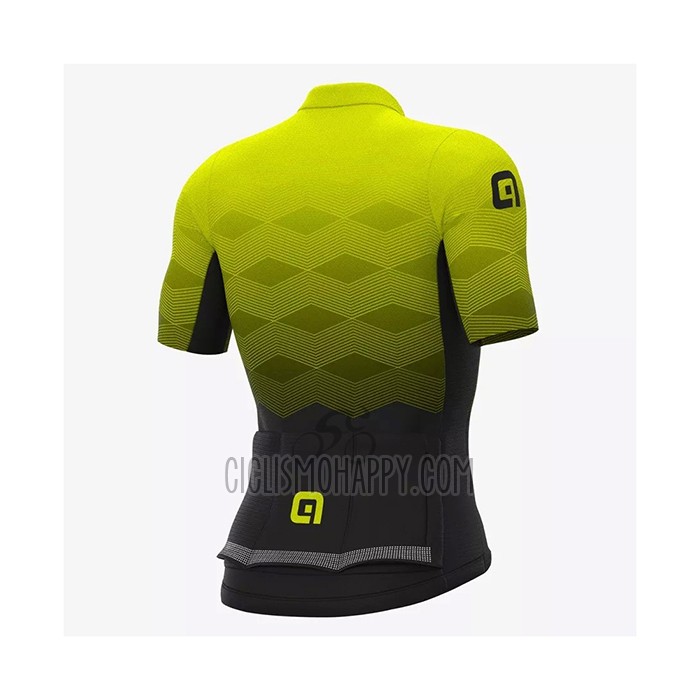 ALE Cycling Jersey Bib Short 2021 Men Short Sleeve Yellow