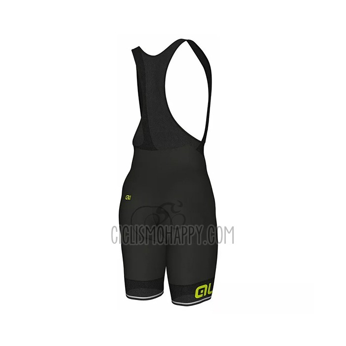 ALE Cycling Jersey Bib Short 2021 Men Short Sleeve Yellow Blue